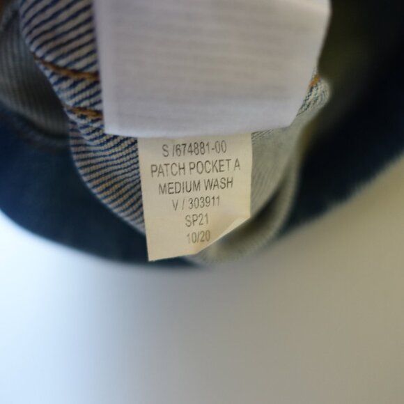 Banana Republic BR denim pencil a-line jean skirt petite 4 4P P4 - Picture 9 of 13